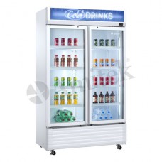 Vetrina refrigerata ventilata per bibite due porte +0 C°+10 C°