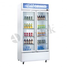 Vetrina refrigerata ventilata per bibite +0 C°+10 C° 2 porte