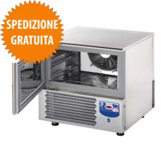 Abbattitore di Temperatura e Surgelatore Rapido Professionale 3 Teglie GN 1-1 o cm 60x40 