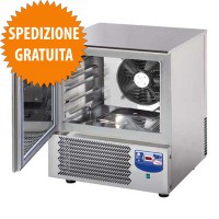 Abbattitore di Temperatura e Surgelatore Rapido Professionale 5 Teglie GN 1-1 o cm 60x40 